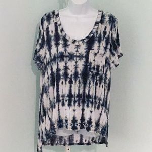 Rock and Republic tie dye pocket tee XL